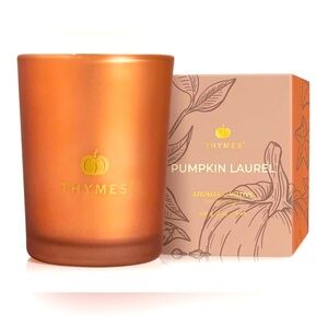 Thymes Scented Candles Pumpkin, Nutmeg, & Cinnamon Votive Pumpkin Laurel, 2 oz